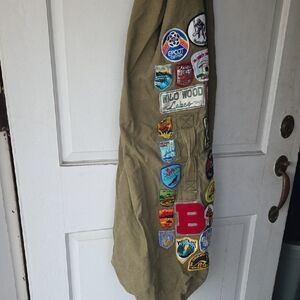 Vintage Duffle Bag Girl Scout Or Boys Scouts Cool Big Huge